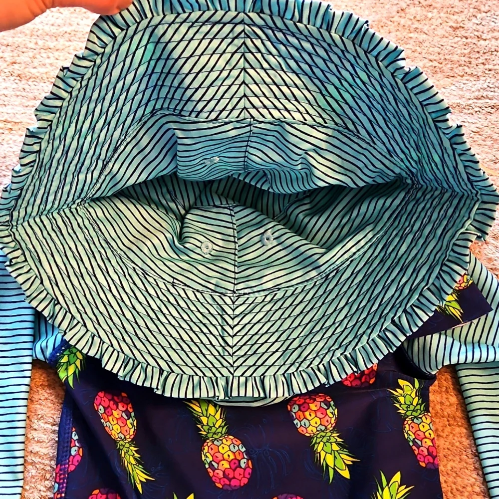 NEW! UV Skinz Swimwear Set With Reversible Hat, UPF 50+ Sun Protection